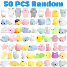 50-5Pcs Kawaii Squishies Mochi Anima Squishy Speelgoed Voor Kids Antistress Bal Squeeze Party Gunsten Stress Relief Speelgoed voor Verjaardag