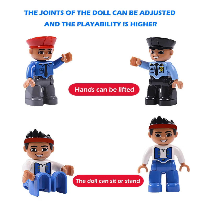 

Compatible Big Size Building Blocks Toys For Children Large Grained Bricks Figures Doll Model Educational Toy Boys Or Girls Gift