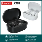 Оригинальные беспроводные наушники Lenovo XT91, TWS, Bluetooth наушники, управление ии, игровая гарнитура, стерео бас с микрофоном, шумоподавление