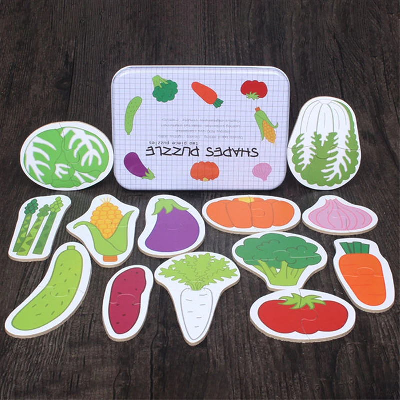 

Kids Wooden Puzzle Toys Baby Early Educational Puzzle Cognitive Animal Puzzle