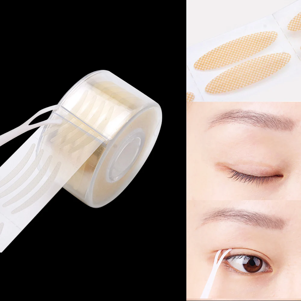 600 шт. S/L прозрачная бежевая полоса для макияжа большая фотоневидимая прочная