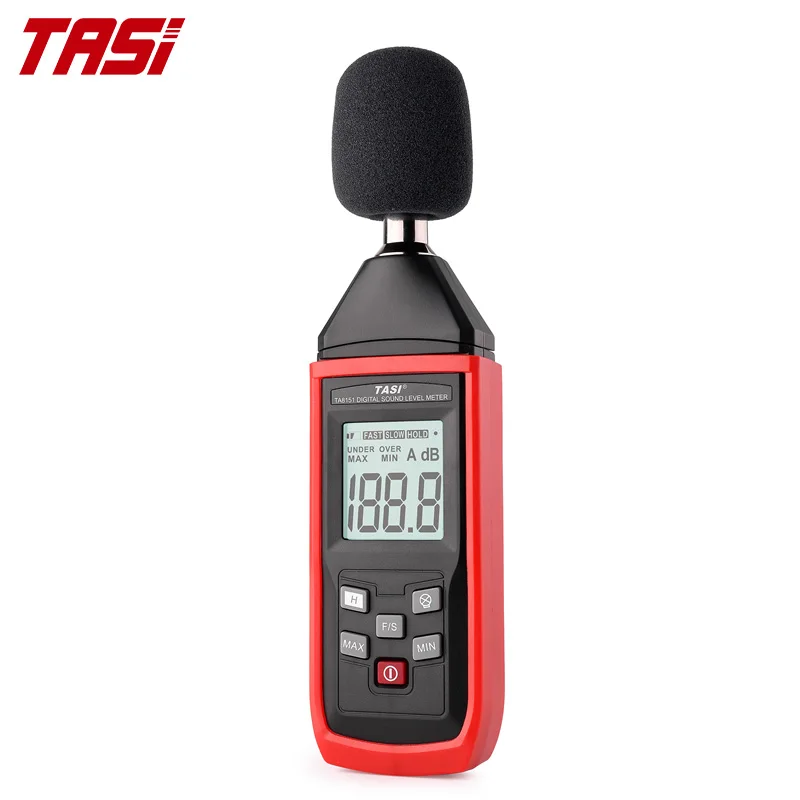Цифровой звуковой индикатор TASI тестер шума детектор децибел измеритель уровня