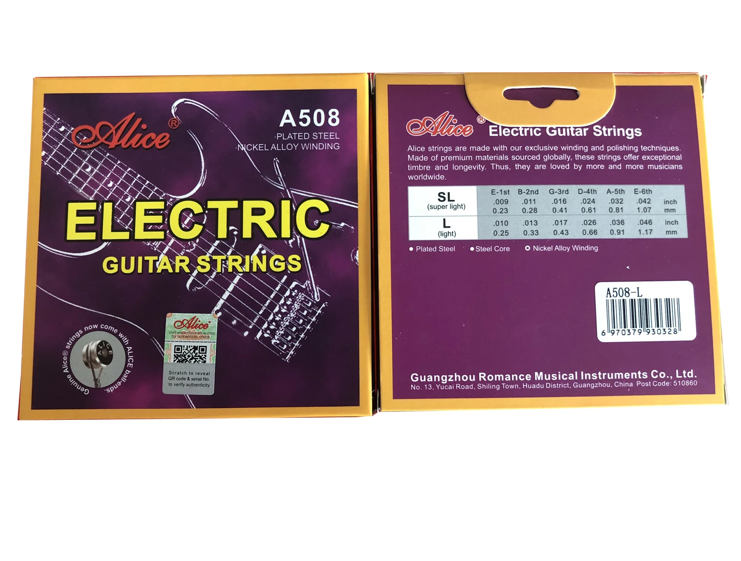 6 комплектов Alice A508 Долговечные Стальные никелевые легированные электрогитарные