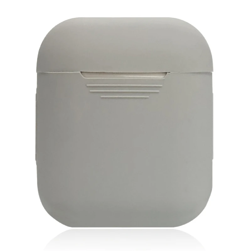 Light-grey Briame ТПУ силиконовый Bluetooth беспроводной чехол для наушников для AirPods защитный чехол Аксессуары для Apple Airpod зарядная коробка - Цвет: Light-grey