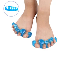 silicone gel foot fingers gem shape toe separator thumb valgus protector bunion adjuster hallux valgus guard feet care