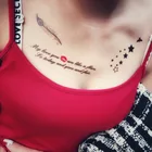 Временные водостойкие татуировки для женщин, флора, цветок, кот, вспышка, поддельные татуировки на руку, грудь, наклейки, боди-арт, индивидуальные татуировки