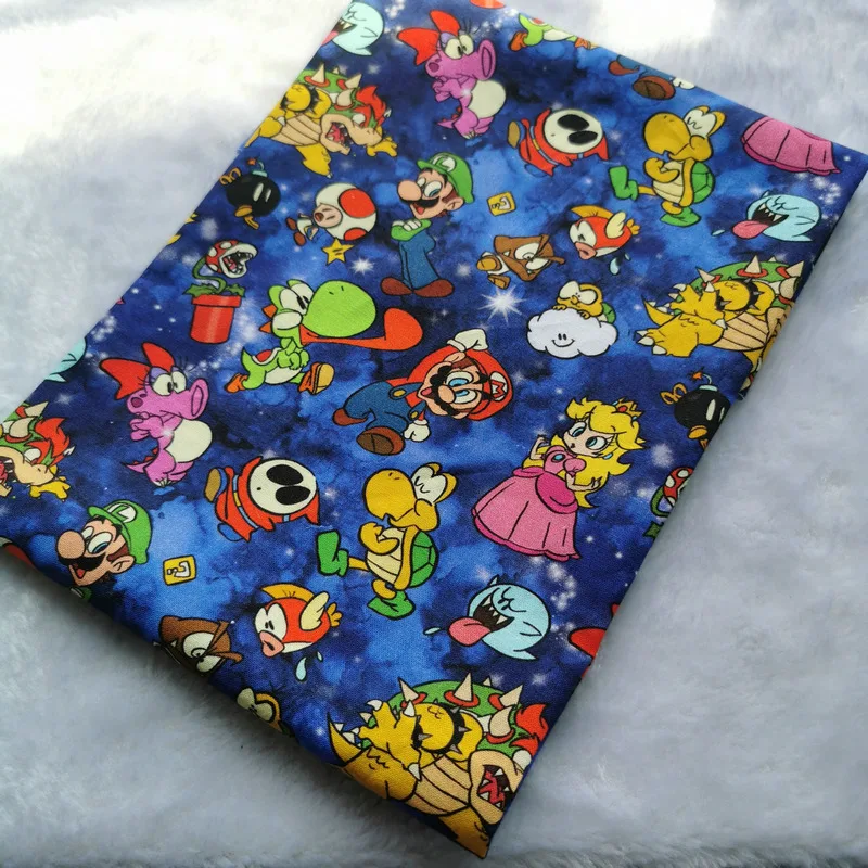 Хлопковая ткань с мультяшным принтом для мужчин и девочек постельное белье