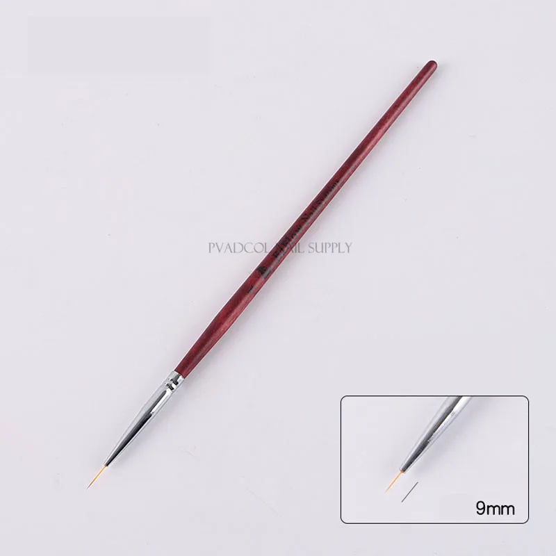 Кисти для маникюра с подводкой ногтей в полоску цветами | Красота и здоровье