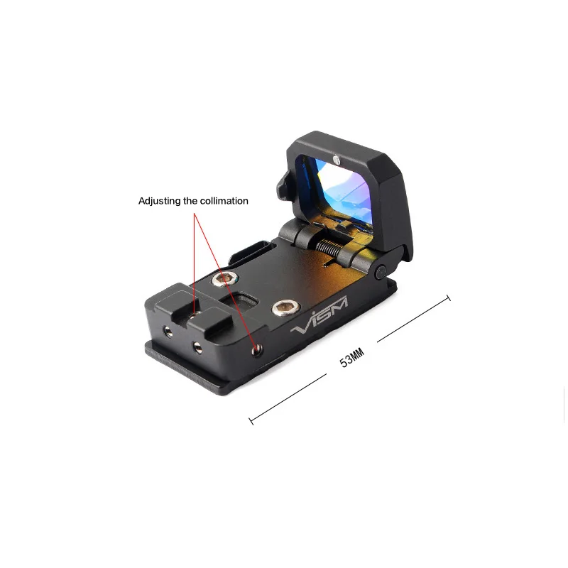Складной голографический прицел M4 Airsoft Red Dot Sight телескопический козырек для