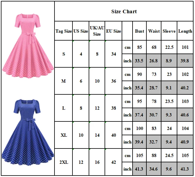

Fashion Style Womens Short Sleeve Polka Dot Printed Dress Summer Beach Party Casual Sundress