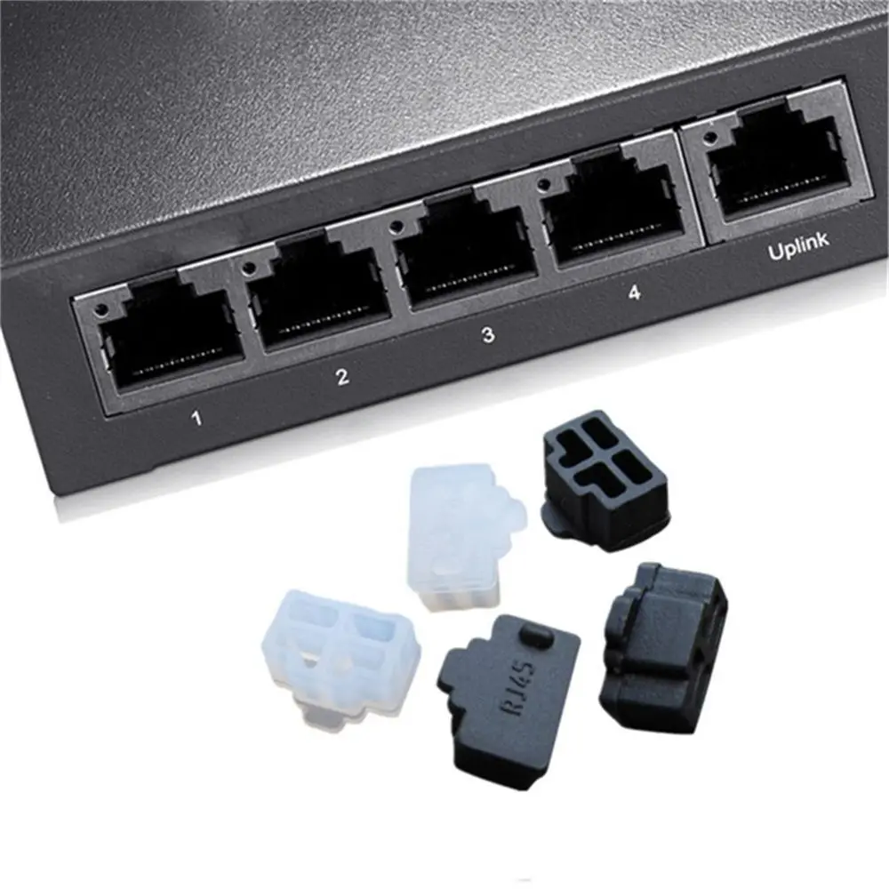 

Plug RJ45 Connector Cover Cap For Laptop Ethernet Hub Port Caps Dust Cover Cap RJ45 Boots Cover RJ45 Dust Plug