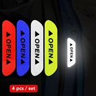 Автомобильная Светоотражающая полоса анти-столкновения Предупреждение лента для Volkswagen VW Jetta MK5 6 Гольф для девочек 4, 5, 6, 7, Passat CC Tiguan B5 B6 b7 поло