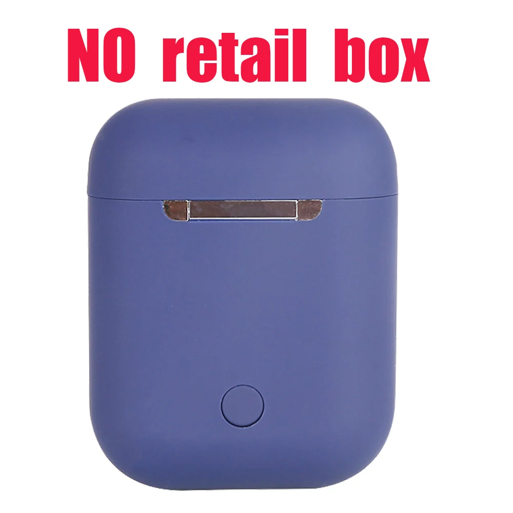 i12D Darkblue nobox Оригинальные Macaron i12 TWS беспроводные наушники Bluetooth 5,0 наушники 12 сенсорные настоящие стерео наушники для андроида спортивные наушники для телефона - Цвет: i12D Darkblue nobox