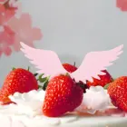 48 шт. съедобные рисовые бумажные топперы для торта Форма Крыло ангела Топпер для торта розовые крылья топперы для кексов украшение для торта на свадьбу День рождения