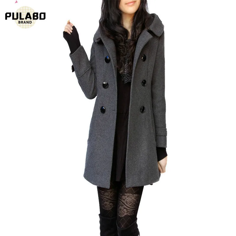 Женское кашемировое шерстяное пальто очень теплое модное дизайнерское