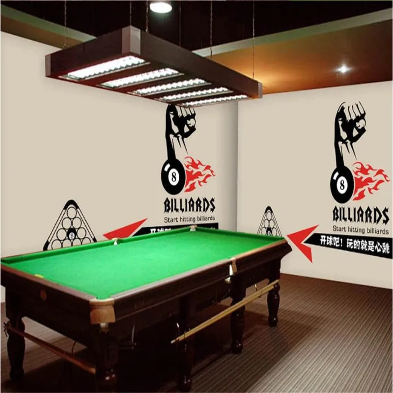 Современный минималистичный светлый светильник фон для бильярдного зала 3D