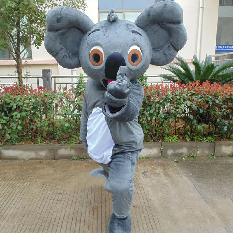 Костюм талисмана коалы медведя вечернее платье для взрослых наряд косплея на