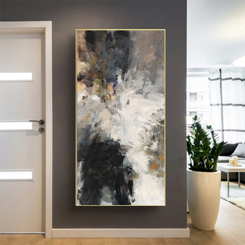 

Black and White Abstract Wall Art Canvas Bedroom Decoration Paintings Modern Posters Prints Pictures for Living Room Home Decor