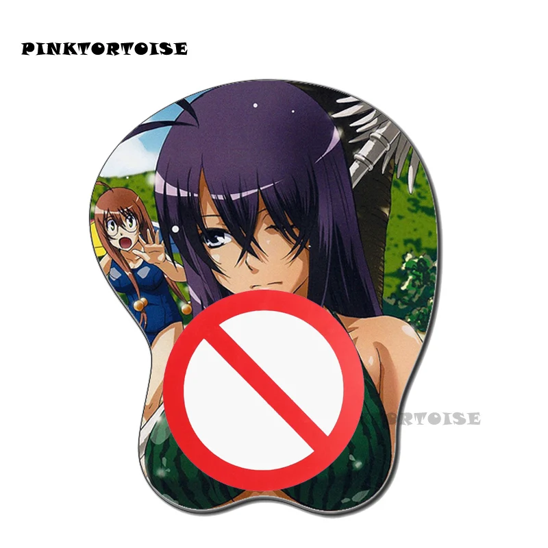 Силиконовый 3D коврик для мыши pinktorв аниме ikkitousen kanu unchou эргономичный игровой |