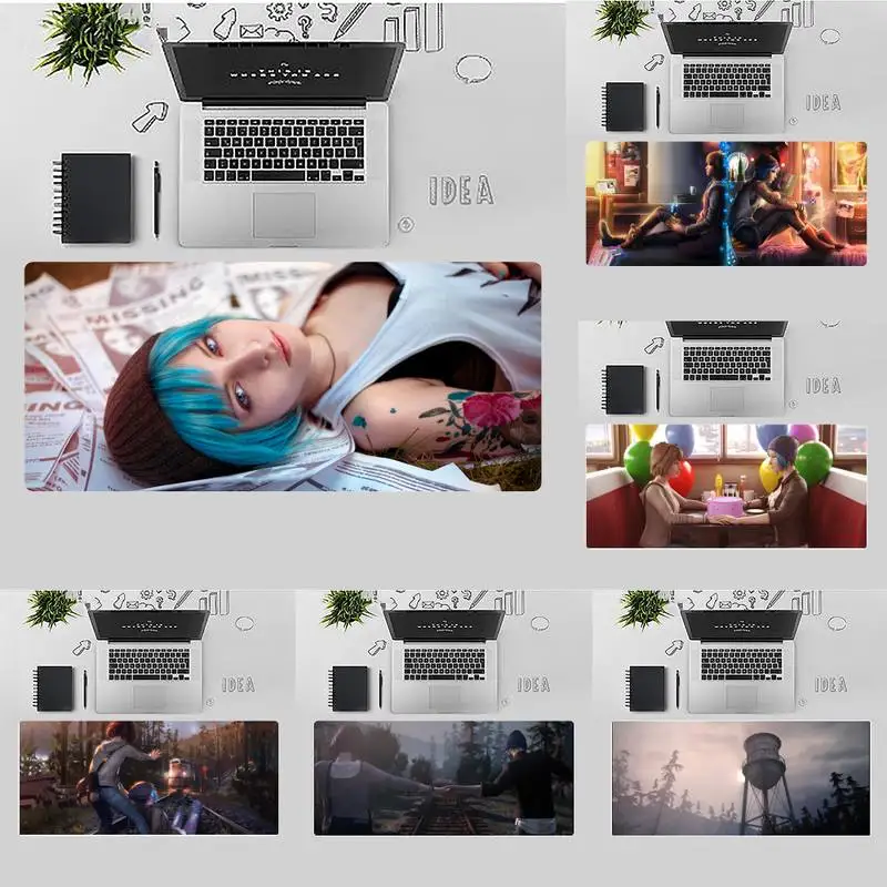 

life is strange game Laptop Computer Mousepad X XL XXL Non-slip Cushion Thickness 2mm