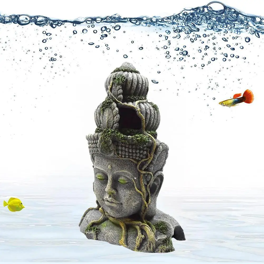Статуя Будды из смолы фэн-шуй украшение для аквариума Ландшафтная аквариумная
