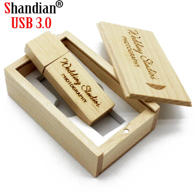 SHANDIAN USB флеш накопитель с деревянным корпусом 4 ГБ 16 32 64 ГБ|USB флэш-накопители| |