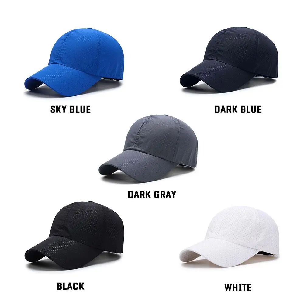 

Fashion Solid Color Cap Baseball Hat Quick-Drying Plastic Sunscreen Hats Visors Fits Dome Casual