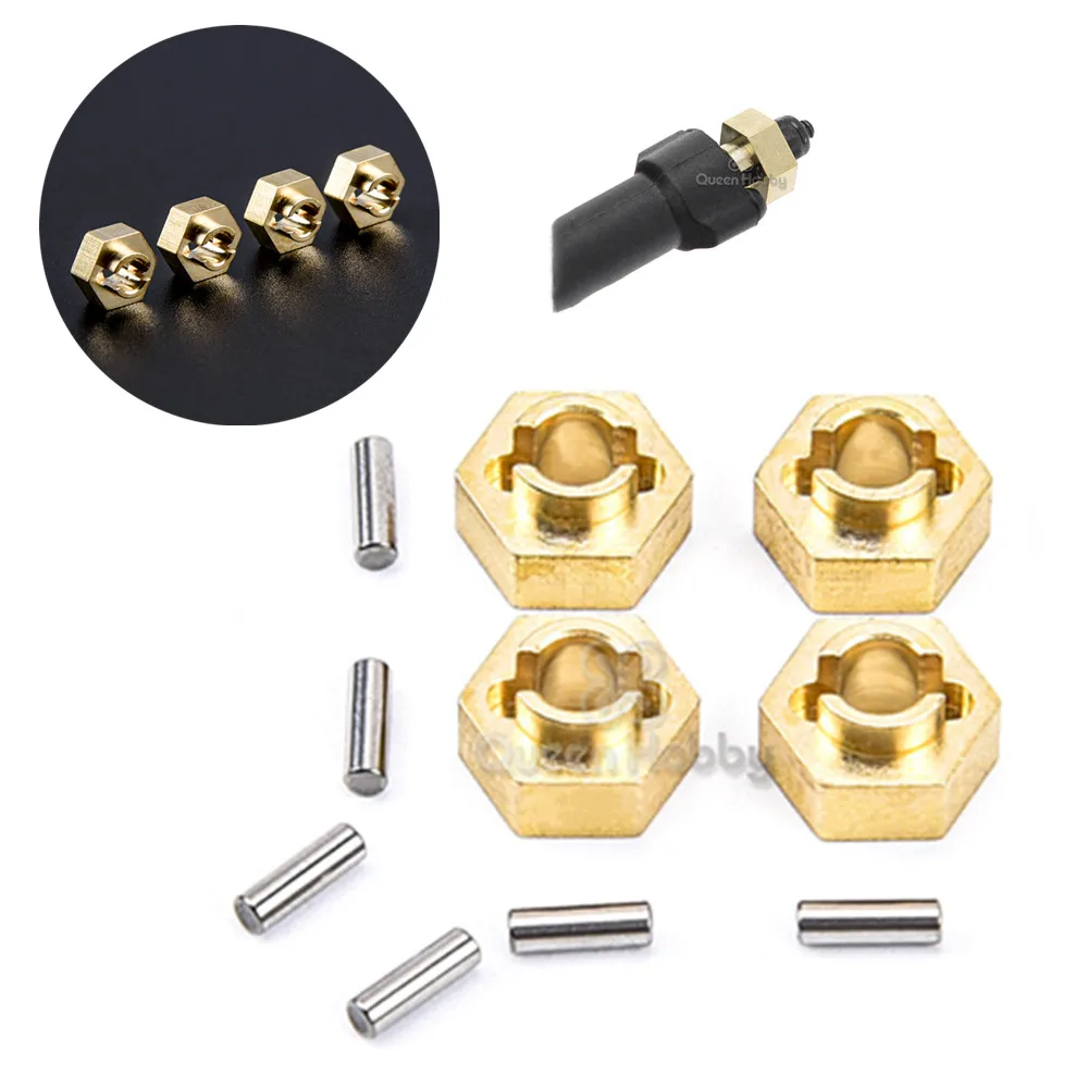

Axial 1:24 SCX24 Deadbolt AXI90081 / Wrangler AXI00002, обновленные детали, латунные шестигранные адаптеры, толщина 3 мм-4 шт./компл.