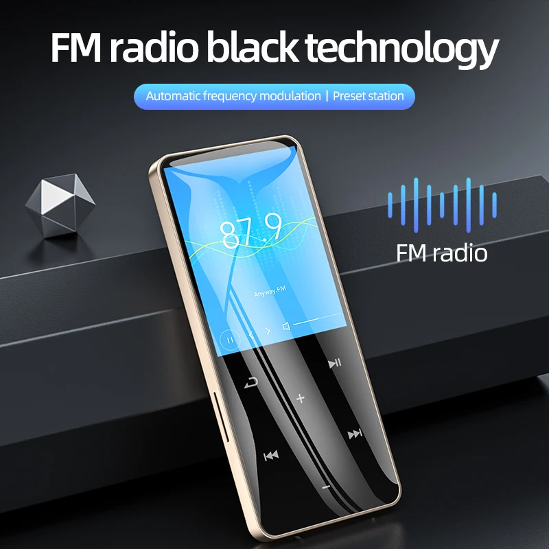 

Hot Sale MP4 Player with Bluetooth Speaker Touch key 16GB-128GB HiFi Portable Walkman with FM Radio Recording Music Player