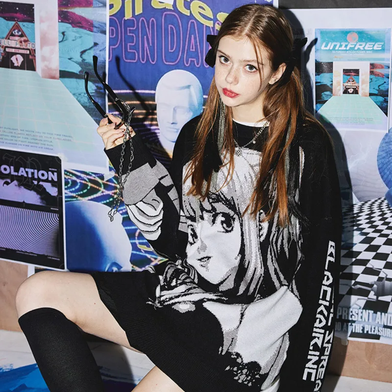 Su&eacute;ter de Anime de Hip Hop con estampado de Death Notes, ropa de calle de punto para Cosplay, disfraz de Amane, Jersey Sexy de punto-2