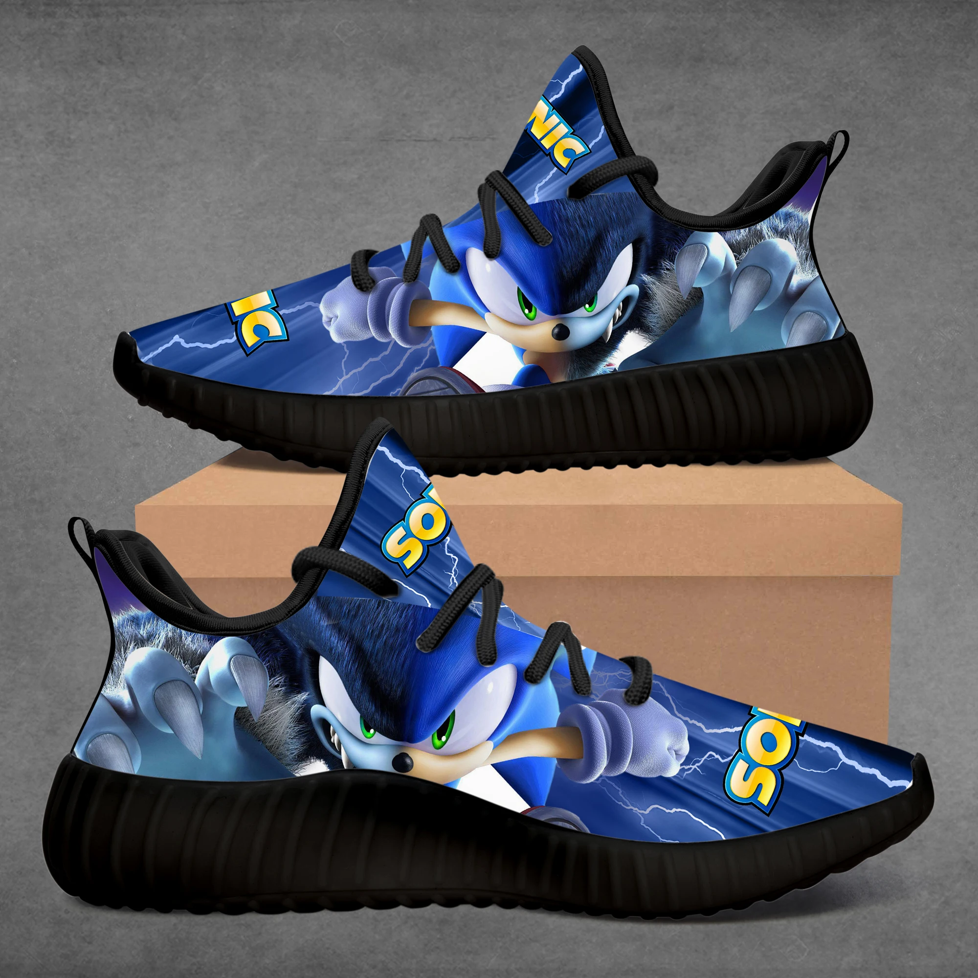 

Kawaii Anime Super Sonic Custom 3d Cartoon Sneaker Running Shoes