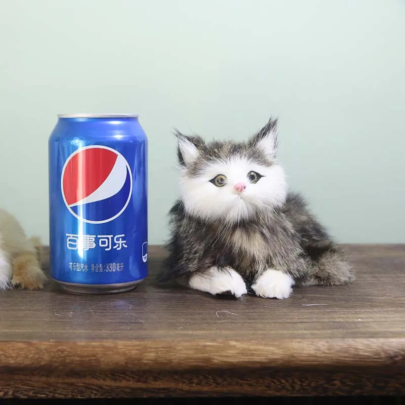 Новая Трехцветная кукла-кошка настольное украшение домашние аксессуары Кожаное