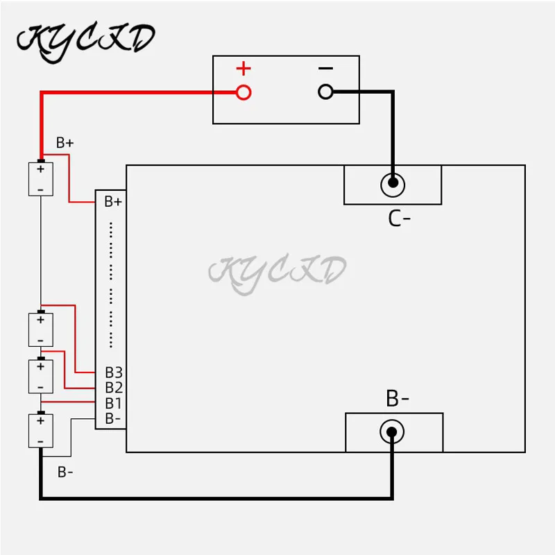 Lifepo4 Battery Balanced BMS 4S 12V 50A 100A Charge Protection Board PCB PCM For Power Bank Escooter Electric Bike Charging