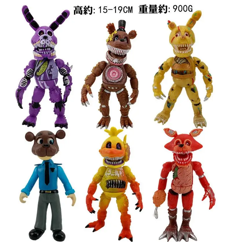 Пластик ПВХ Фредди игры фигурку с рисунком персонажей из пять ночей в Статуэтка