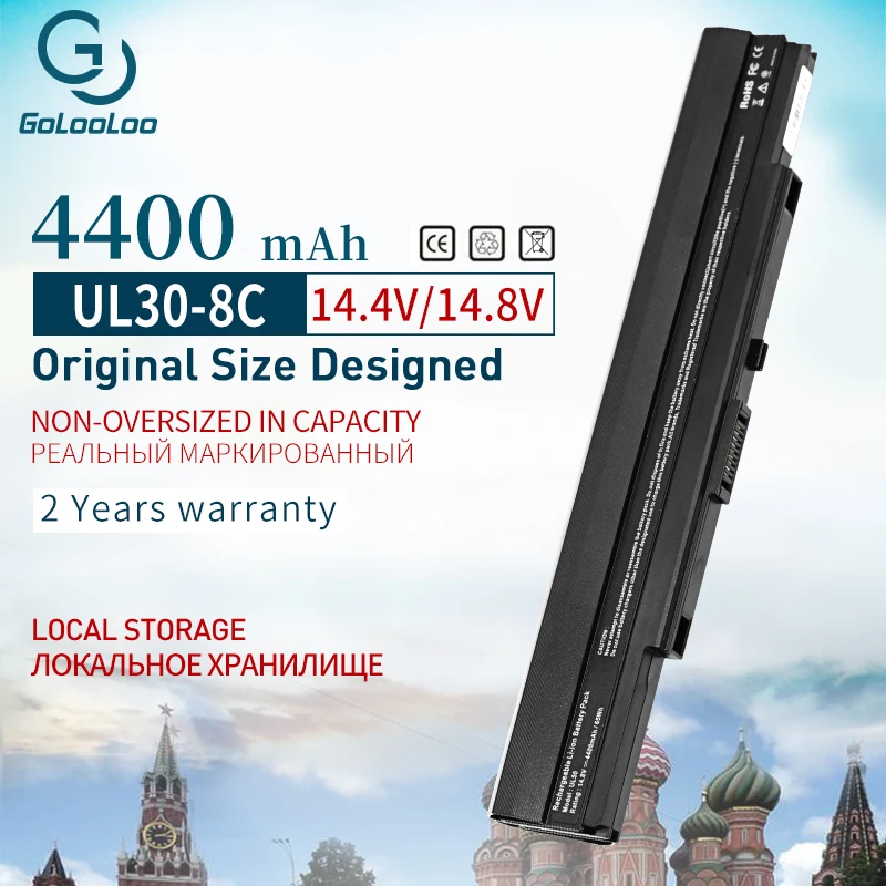 14 4 В 4400 мАч 8 ячеек Аккумулятор для ноутбука Asus U30 U35 U45 UL30 UL30A UL50 UL80 UL80A A41-UL50 A41-UL80