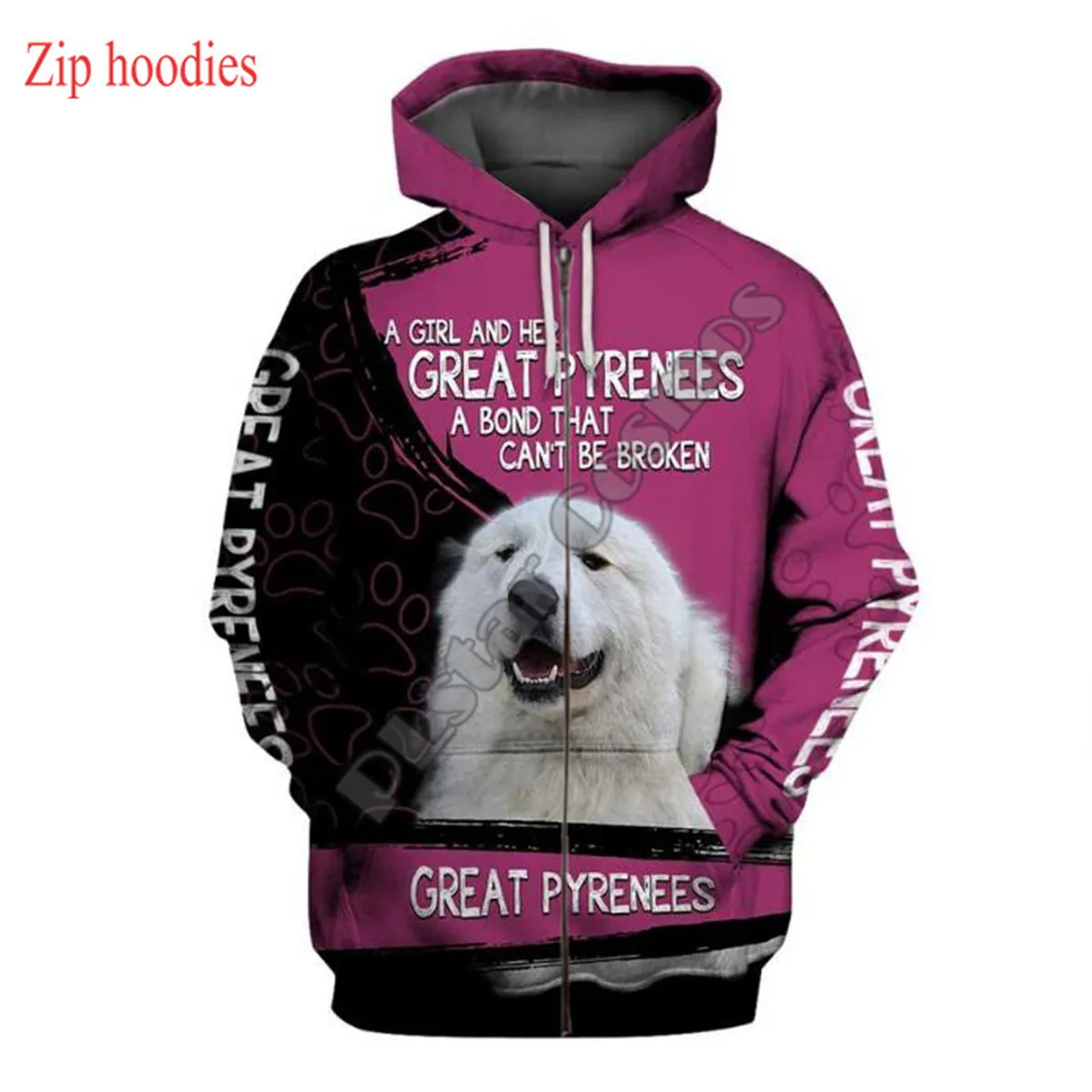 

PLstar Cosmos Mens for women funny jacket Goldendoodle hoodies 3D printed Hoodie Casual animal zip hoodies Streetwear