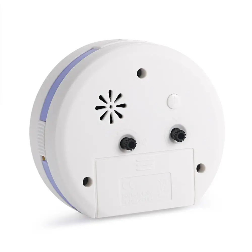 LANCARDO 2021 New Round Silent Alarm Clock Gentle Wake Beep Sounds Battery Operated Snooze and Light Functions Clocks | Наручные часы