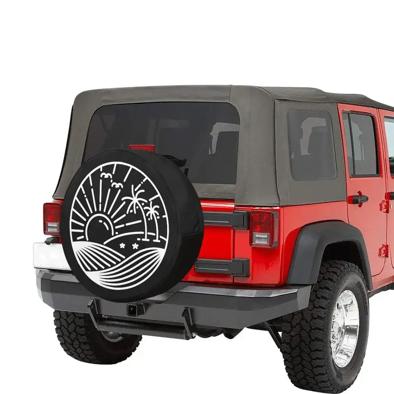 Крышка для шины Jeep крышка запасного колеса окуня солнца пальмовых деревьев