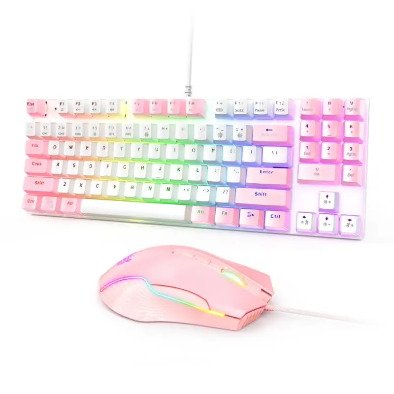 

Проводная игровая механическая клавиатура с защитой от фиктивных нажатий, RGB смешанный переключатель с подсветкой, 89key Teclado Mecanico для Windows XP/7/8...