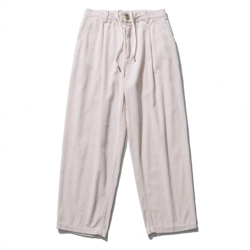 Винтажные осенние мужские вельветовые брюки с широкими штанинами повседневные