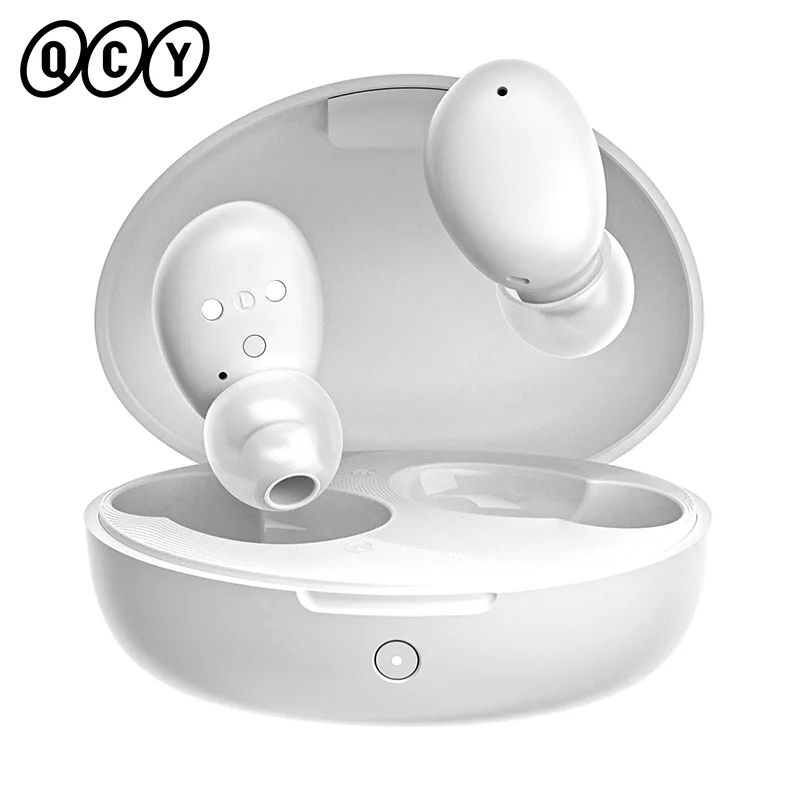 

Наушники QCY T16 с динамическим якорем, Hi-Fi беспроводные наушники, Bluetooth наушники-вкладыши 5.2 с шумоподавлением, HD-вызовы, настройте приложение
