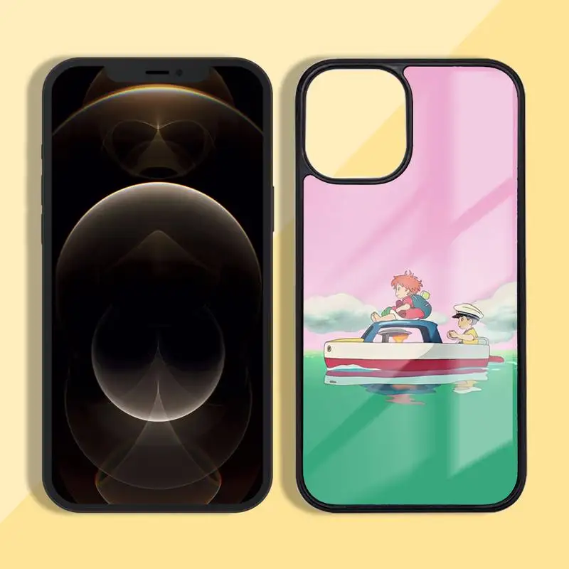 

Anime Cute Ponyo on the Phone Case Silicone TPU+PC For iPhone11 12 mini Pro MAX 7 8 Plus X XR XS Samsung S20 10 9 8 Plus ultra