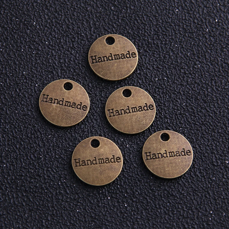 30 шт. металлическая фурнитура для украшений бирки из античной бронзы 14 мм