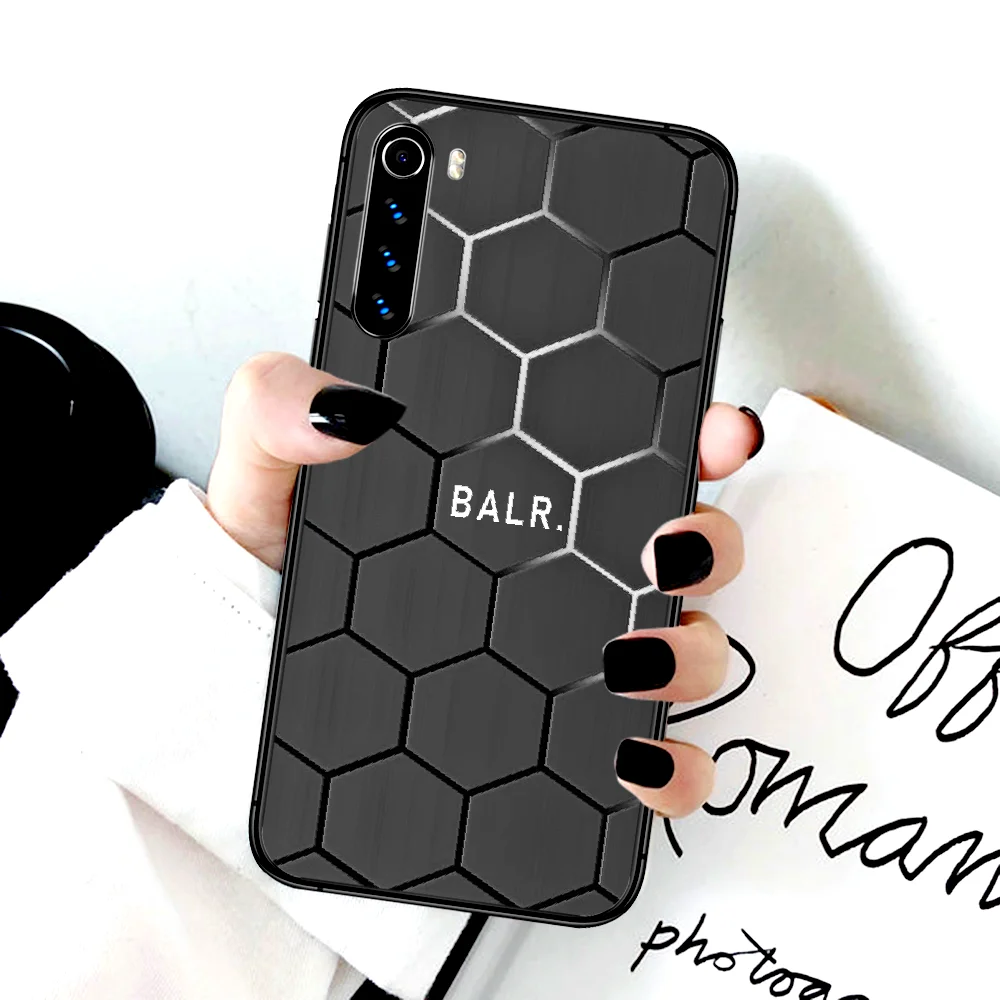

BALR Luxury Brand Phone Case For Xiaomi Redmi Note 7 8 8T 9 9S 4X 7 7A 9A K30 Pro Ultra black Cover Painting Etui Silicone Shell