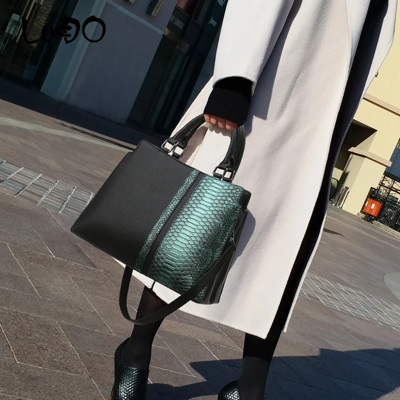 Fashion Snake Pattern Handbags high quality Retro Ladies Shoulder Crossbody Bags alligator Women Leather Messenger | Багаж и сумки