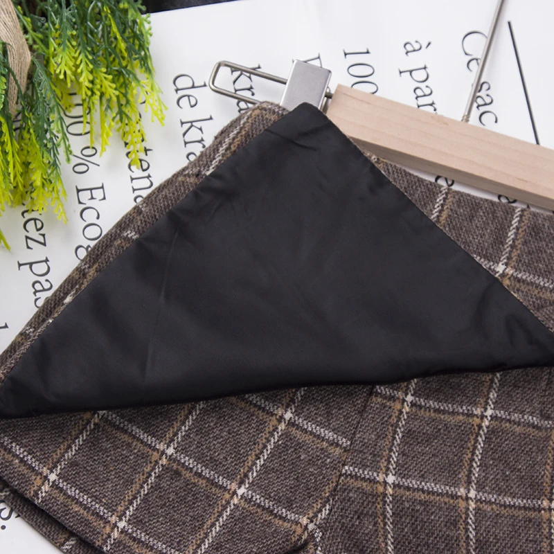 Новый зимний свитер для маленьких девочек юбки детская одежда клетчатая юбка