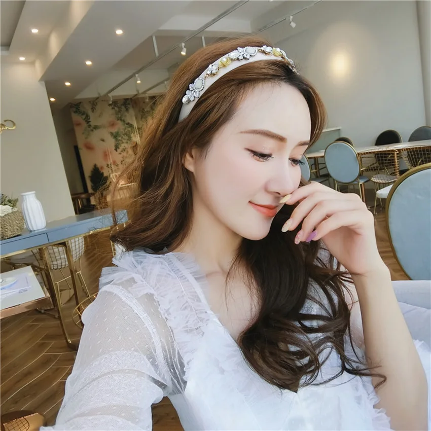 Модные ободок бутик с украшением в виде кристаллов и повязка на голову для женщин