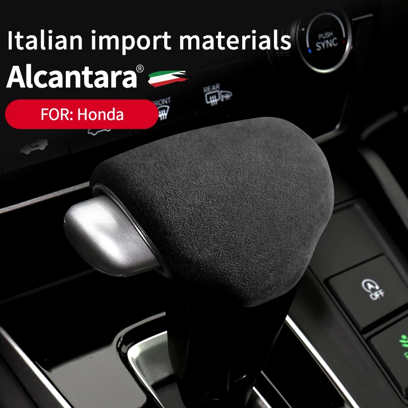 

Головка центрального контроллера для Honda AVANCIER CRV URV BREEZE, декоративная крышка с узором алькантары, аксессуары для рукоятки