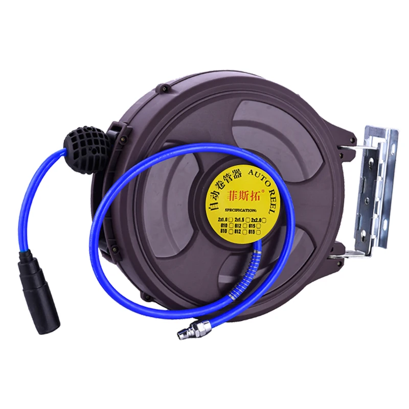 Car maintenance telescopic suspension air drum hose reel 20m air pipe reclaimer