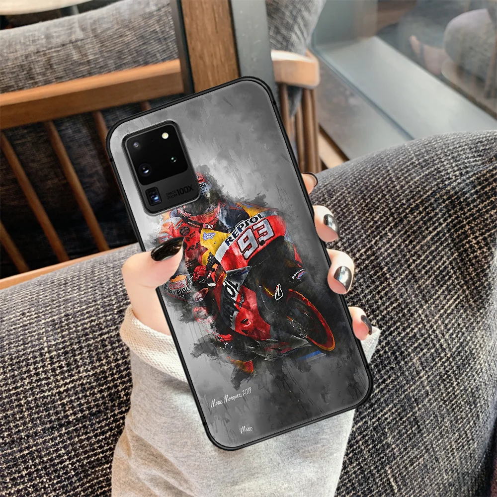 

Marc Marquez i Alenta 93 Phone Case Cover Hull For Samsung Galaxy S 7 8 9 10 e 20 FE edge uitra plus Note 9 10 20 black Cover